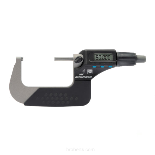 Tesa 06030022 Micromaster Digital Micrometer, Range 50-75mm / 2-3", Resolution 0.001mm / 0.00005"