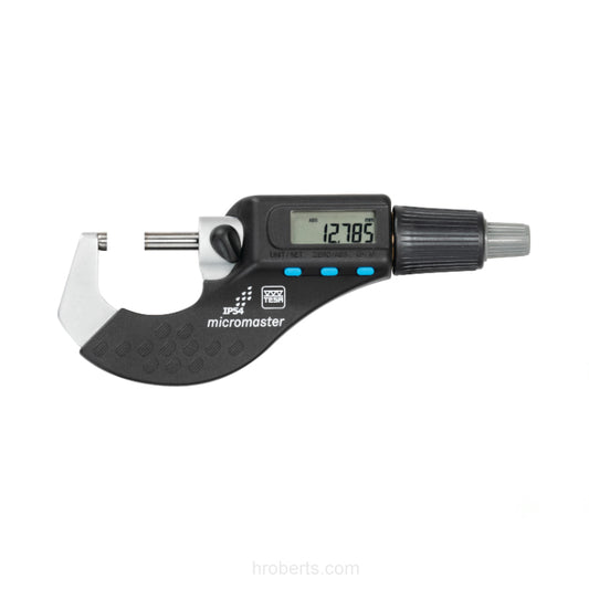 Tesa 06030030 Micromaster Digital Micrometer, Range 0-30mm / 0-1.2", Resolution 0.001mm / 0.00005"