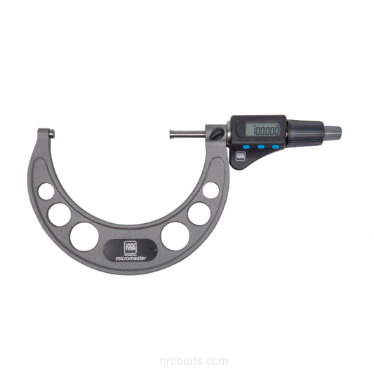 Tesa 06030071 Micromaster Digital Micrometer, Range 100-125mm / 4-5", Resolution 0.001mm / 0.00005"