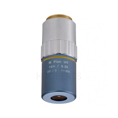 Mitutoyo 378-844-15 M Plan UV 10X Objective for bright-field observation in ultraviolet range
