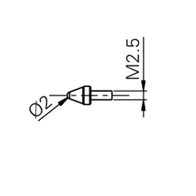 Trimos 20-3442 Measuring Insert M2.5 with Ball Contact ( V-50.4 )