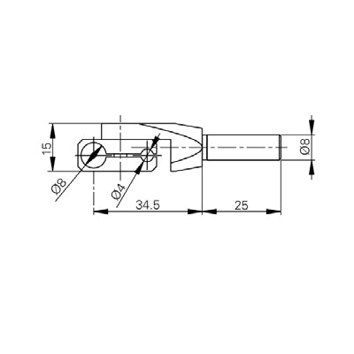 Trimos 20-211053 Swivel Holder 4mm, 8mm Diameter ( TA-IH-104 )