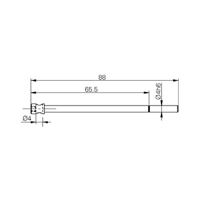 Trimos 20-3406 Insert Holder 90 Degrees, 4mm Diameter ( V-50.8 )