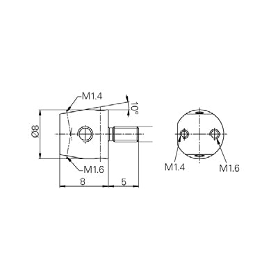 Trimos 20-TA-IH-117 Holder for Measuring Inserts M2.5, M1.6, M1.4 ( TA-IH-117 )