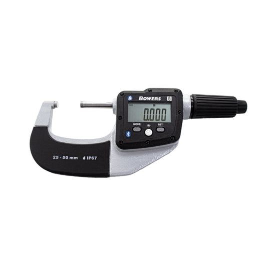 Bowers DM050 Digital Micrometer, Range 25-50mm / 1-2", Resolution 0.001mm / 0.00005"