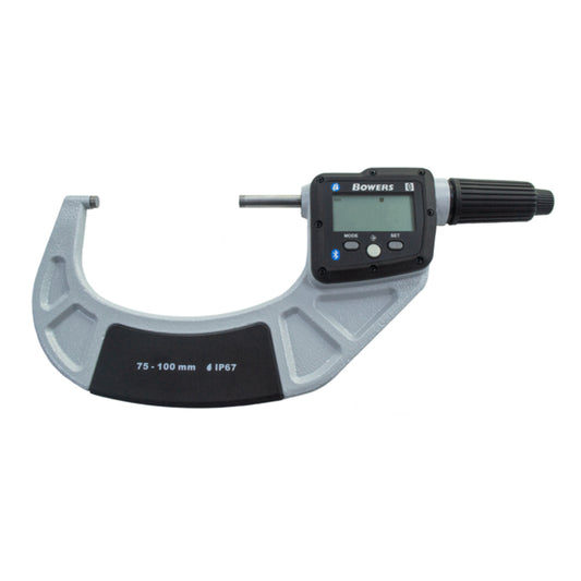 Bowers DM100 Digital Micrometer, Range 75-100mm / 3-4", Resolution 0.001mm / 0.00005"