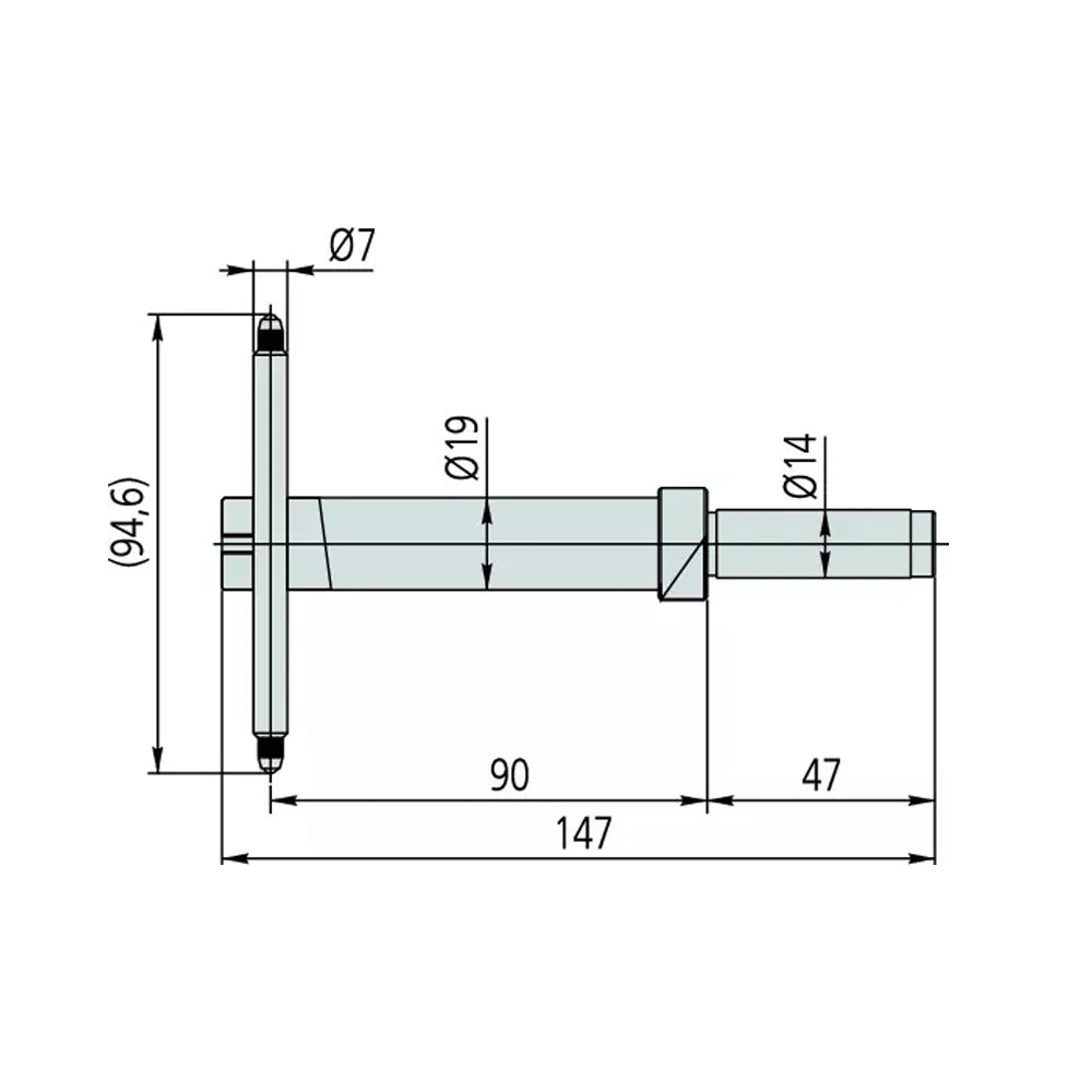 Mitutoyo 12AAC072 Depth Probe
