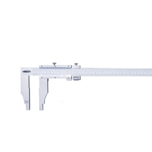Insize 1214-6004 Vernier Caliper 0-600mm / 0-24" Model with Fine Adjustment, Graduation 0.05mm & 1/128"