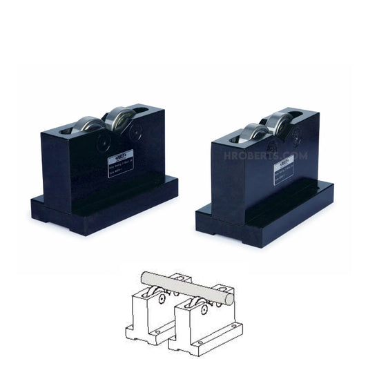 insize 6888-1 Roller Bearing V-Block Set - 25-70mm Capacity