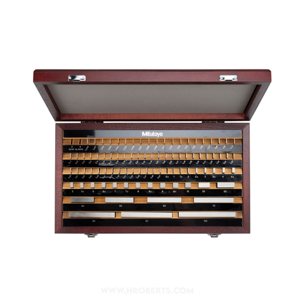 Mitutoyo 516-972-10 Gauge Block Set, Metric M88, Grade 2, Steel – H ...