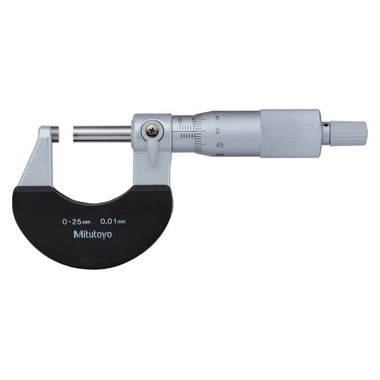 Mitutoyo 102-301 Micrometer, Range 0-25mm, Graduation 0.01mm