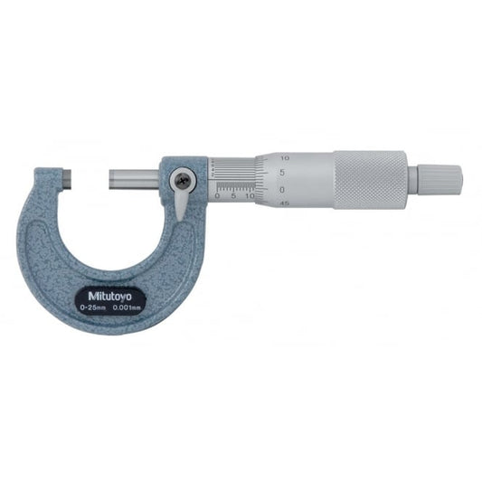 Mitutoyo 103-129 Micrometer, Range 0-25mm, Graduation 0.001mm