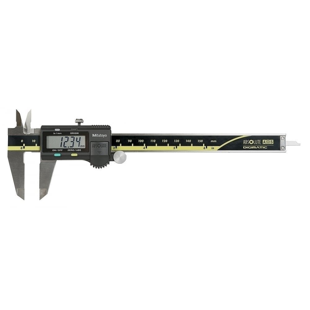 Mitutoyo 500-196-30 Digital Caliper, 0-150mm / 0-6" Range,  Digimatic, Resolution 0.01mm / 0.0005", Absolute System