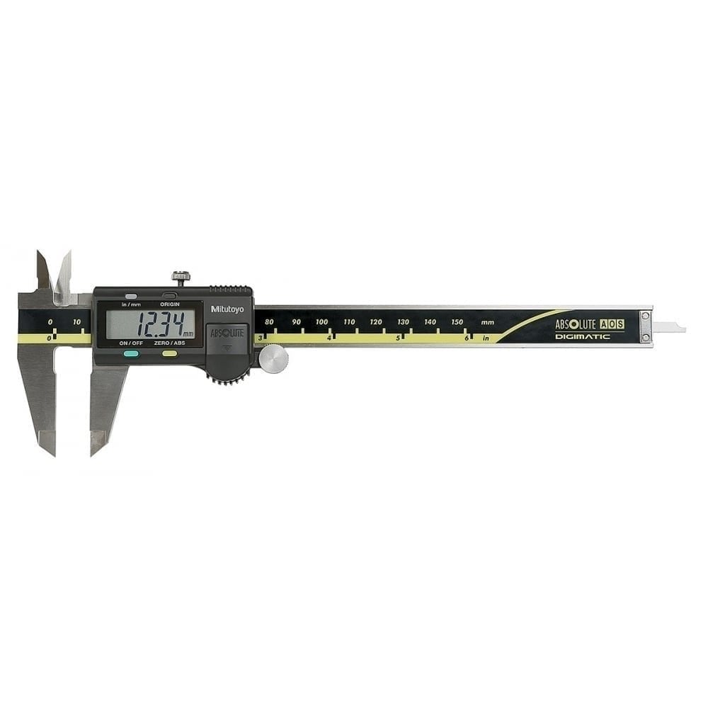 Mitutoyo 500-196-30 Digimatic Digital Caliper, Range 0-150mm / 0-6", Resolution 0.01mm / 0.0005", Absolute System