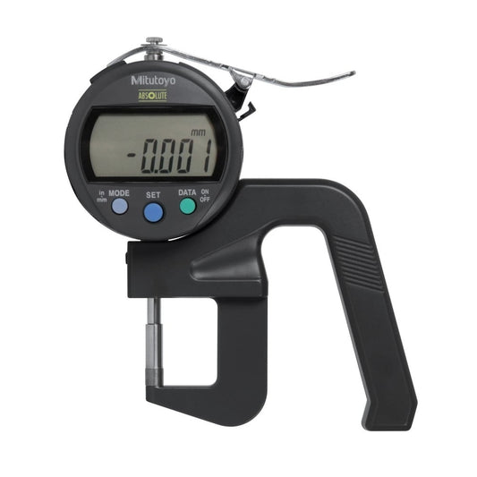 Mitutoyo 547-400S Digimatic Digital Thickness Gauge, Range 0-10mm / 0-0.4", Resolution 0.01mm / 0.0005"