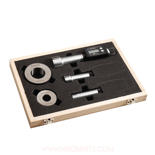 Bowers SXTD1M-BT Digital Bore Gauge Set, Range 2-6mm, Resolution 0.001mm, 2-Point Contact with Bluetooth, Supplied with Setting Rings and Ukas Certificate